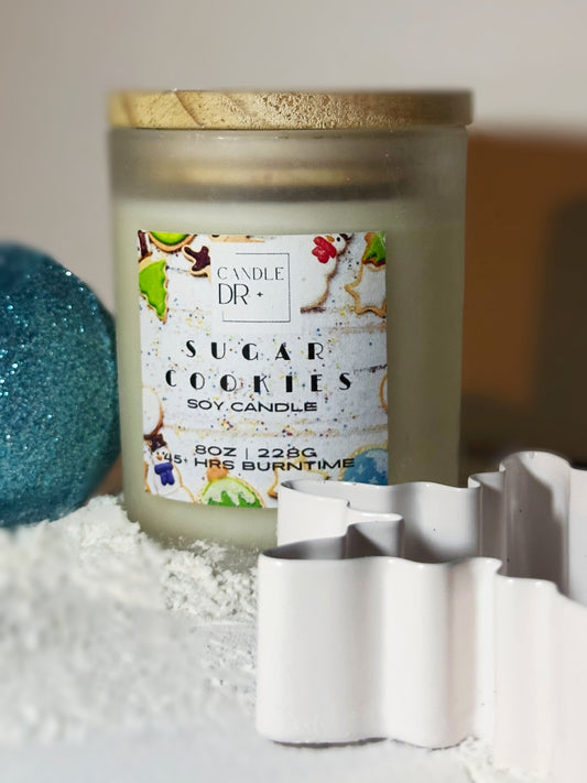 8oz 100% Luxury Soy Scented Candle | Sugar Cookies