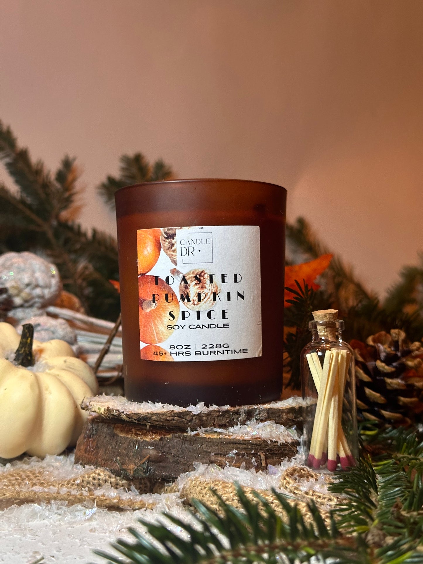 8oz 100% Luxury Soy Scented Candle | Toasted Pumpkin Spice