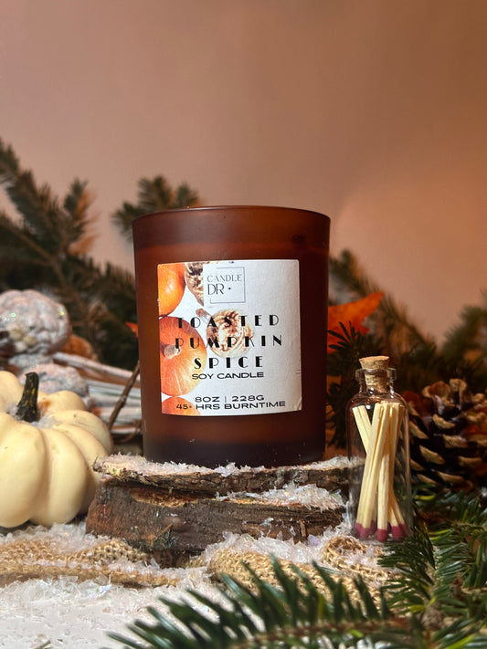 8oz 100% Luxury Soy Scented Candle | Toasted Pumpkin Spice